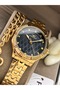 Women's Wristwatch, Yellow Black Color Steel Band Vip Model, with Bracelet Gift - 4