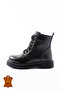 Genuine Leather Sewn to Orthopedic Sole Waterproof Keeps Warm Unisex Children's Daily Boots - 3