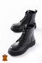 Genuine Leather Sewn to Orthopedic Sole Waterproof Keeps Warm Unisex Children's Daily Boots - 4