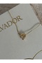 Heart Zircon Stone Gold Necklace - 2