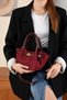 New Season Lock Detailed Suede-Nubuck Mini Bag - 3