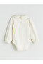 Lcw Baby Beige Baby Collar Basic Baby Girl Snap Fastener Bodysuit - 3