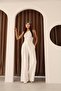 Women's White Pleated High Waist Palazzo Pants - 3