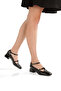 Square Toe Closed Toe Accessorized'Dio' 4cm Thick Heel New Season Women's Shoes