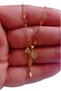 Bow Figured Zircon Stone Gold Color Chain Women's Necklace Tarnish Resistant Steel Necklace Style - 3