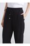 Lcwaikiki Classic Elastic Waist Textured Muslin Women's Trousers - 3