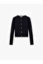Long Sleeve Crew Neck Buttoned Knitwear Cardigan - 3