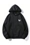 3 İplik in the Future Butterfly Sweatshirt - Black Printed Oversize Hoodie - 2
