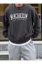 Macrocosm Sweatshirt - Smoked Printed Oversize Crew Neck - 4