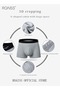 Men 4 Pack Seamless Underwear Set, Soft Stretchy Trunk Briefs with Elastic Waistbands, Breathable Mi - 2