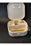 Portable Mirror Makeup Jewelry Box Mini Size with Mirror Organized 9X 9 cm Purse Size - 2