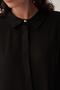 Black-Wrinkled Effect Stylish Poplin Shirt - 6