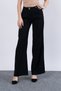Women's Summer Black High Waist Premium Eyelet Closure Trousers Casual Daily Office Stylish 30219 - 4