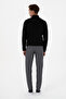 Men's Slim Fit Gray Canvas / Chino Trousers 50310340-Vr024 - 4