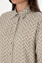 Women's Light Khaki Long Sleeve Shirt 50309025-Vr183 - 7
