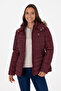 Women's Burgundy Coat 50308011-Vr014