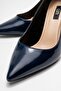 Navy Blue - Pointed Toe Women's Stiletto - 3