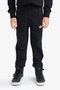 F2179 Black Boys' Printed Jogger Sweatpants with Elastic Waist - 5