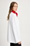 Geniş Kol Oversize Basic T-shirt Beyaz - 3