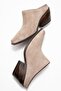 Devina women's genuine leather western slippers mink suede - 6
