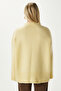Women's Homy Soft Crew Neck Yellow Oversize Knit Sweater - 4