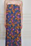 Women's Strapless Lined Chiffon Midi Summer Dress 700-3753374 - 7
