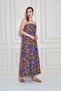 Women's Strapless Lined Chiffon Midi Summer Dress 700-3753374 - 3