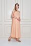 Women's Strapless Lined Chiffon Midi Summer Dress 700-3753374 - 5