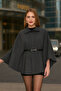 Women's Winter Cashmere Poncho - 5