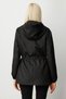 Women's Hooded Cover Pocket Trench 7043 Black - 4