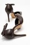 Brown - Women's Heeled Shoes with Ankle Strap Detail - 4