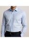 Italian Cut Sky Blue Men's Shirt Striped - 2