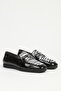 Black and White Women's Loafer Pc-55211
