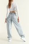 NEW SEASON//HIGH WAIST//BAGGY JEANS//BACK BUCKLE DETAIL//WOMEN'S JEANS - 3