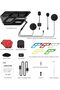 ET-COM Motorcycle Bluetooth Headset, 2 Riders 1200m Helmet Communication System - 8