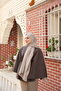Jacquard Geometric Pattern Lumea Shawl - Stone - 2