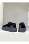 26K475 Stone-Detail Velvet 4cm Thick Sole Sneaker Sports Shoes for Women - 5