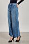 Women's Wide Leg Jeans - Light Blue - 4