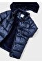 Girl's Long Coat 4-10 Years Old Navy Blue - 3