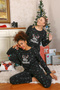 Merry Christmas Polar Women's Pajama Set Black - 5