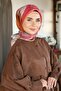 وشاح قطني ناعم TN2006 نمط الباتيك نحاسي-مرجاني-07 - 2
