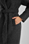 Anthracite Boucle Cashmere Oversize Coat - 2