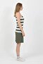 Women's Rope Strap Cotton Combed Shorts Set Khaki - 7