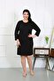 Women's Plus Size Combed Cotton Nightgown Home Dress Black