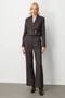 Glitter Fabric Crop Jacket Burgundy - 2