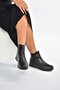 V324501103 Black Genuine Leather Women's Boots - 3