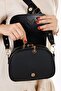 Women's Black Long Strap Cross Shoulder Bag - 6
