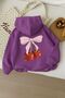 Cherry Printed Unisex Hooded Children's Sweat