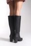 Women's Below Knee Boots 0012500 Black Skin - 5