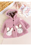 Welsoft Winter Baby Girl/Child Coat with Rabbit Figure